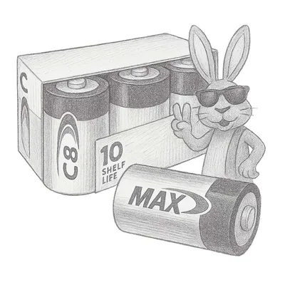 Energizer MAX Premium Alkaline C Cell Batteries (Pack of 8)