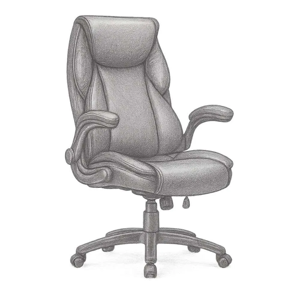 Eureka Galene Faux Leather Office Chair