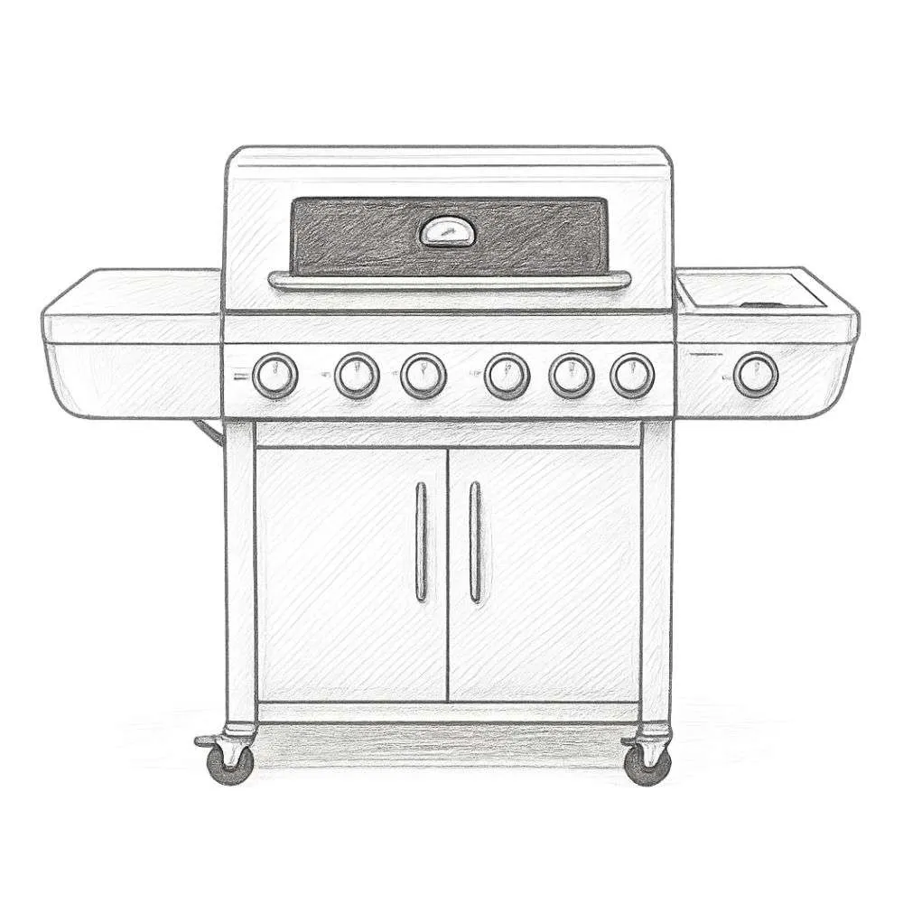 Even Embers Gas 6-Burner Grill