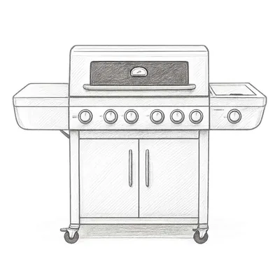 Even Embers Gas 6-Burner Grill