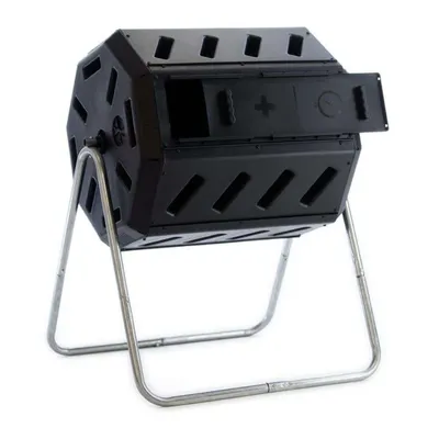 FCMP Outdoor Dual Chamber Tumbling Composter (43 Gallon)