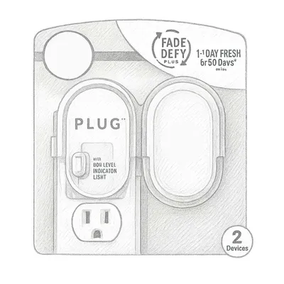 Febreze Fade Defy Plug Air Freshener Warmer (Pack of 2)