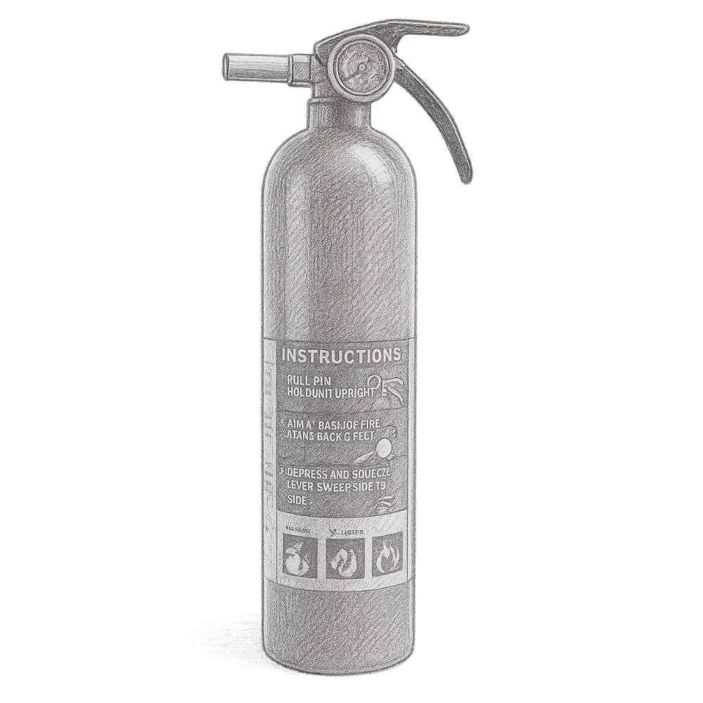 First Alert HOME1 Rechargeable Standard Home Fire Extinguisher
