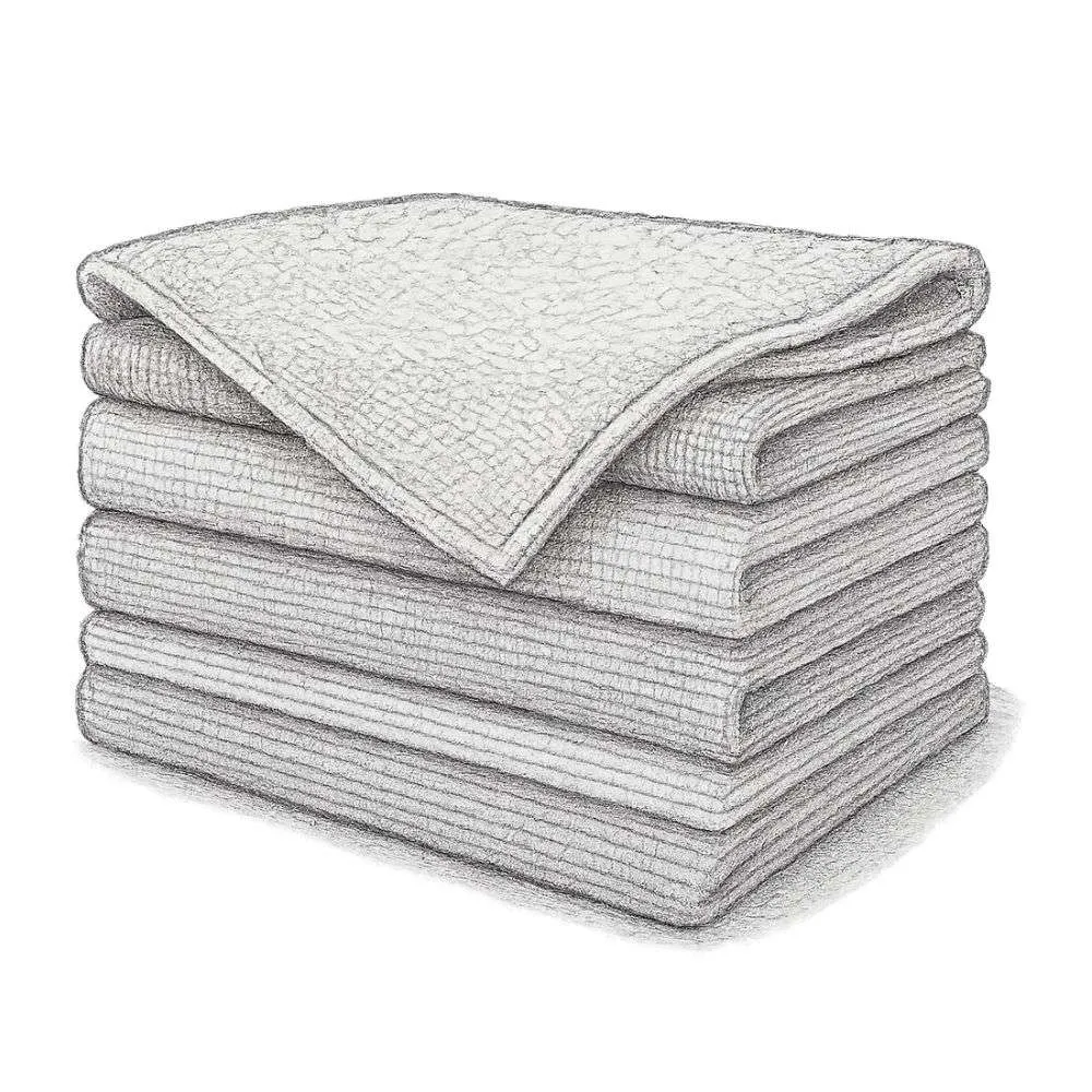 FIXSMITH Microfiber Cleaning Cloth 12" x 16" (Pack of 8)