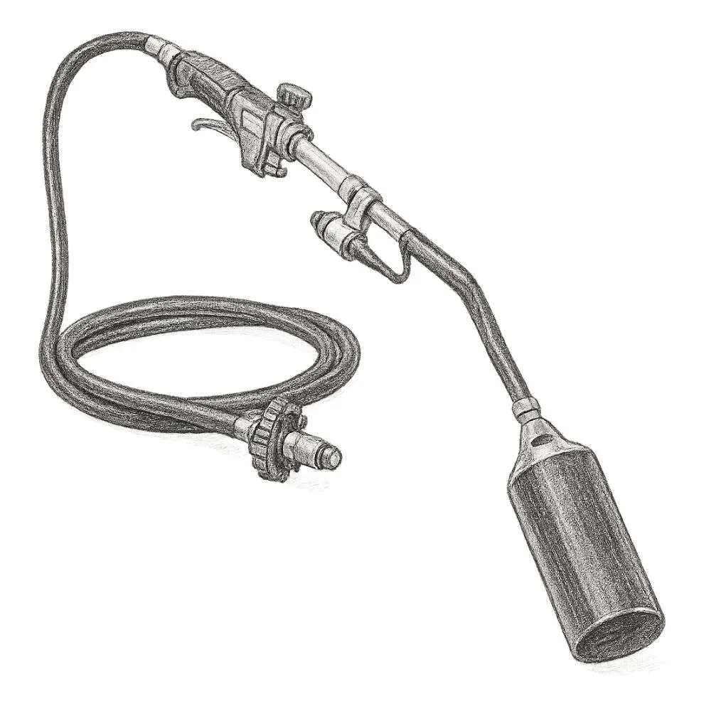 Flame King Auto Ignition Heavy Duty Propane Torch Weed Burner with Blast Trigger (340,000 BTU)