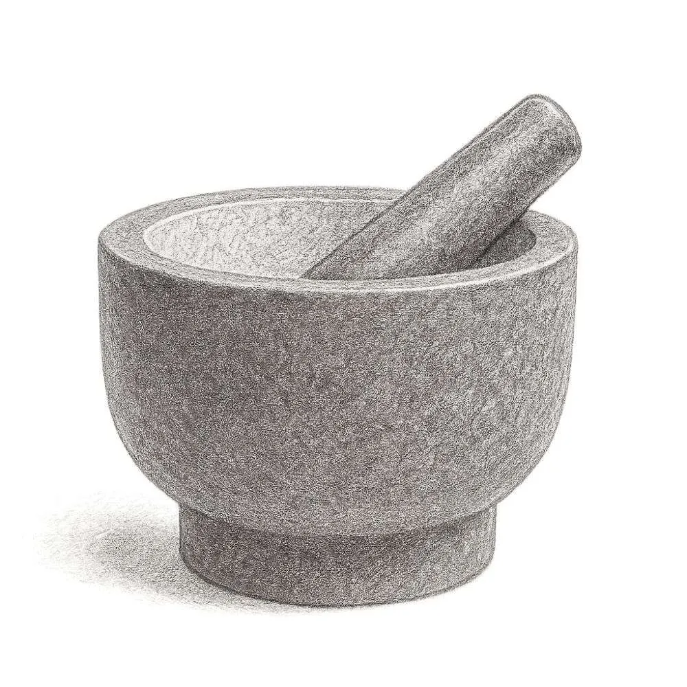 Frieling Cilio Goliath Natural Granite Mortar and Pestle Set