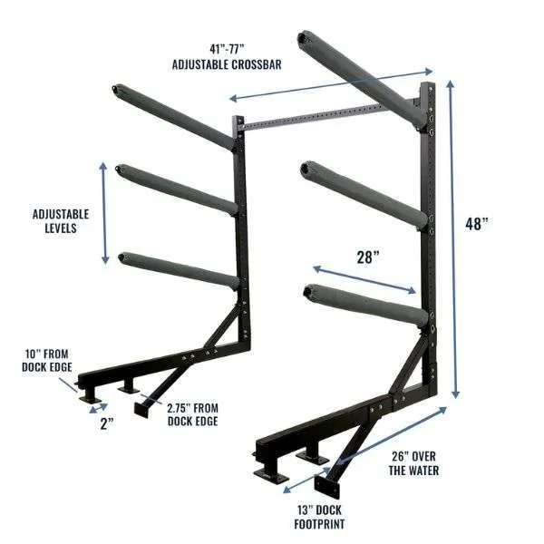 StoreYourBoard G-Kayak Dock Storage Rack Over The Water