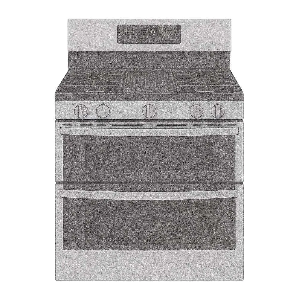 GE 30" Gas Double Oven With No Preheat And Air Fry