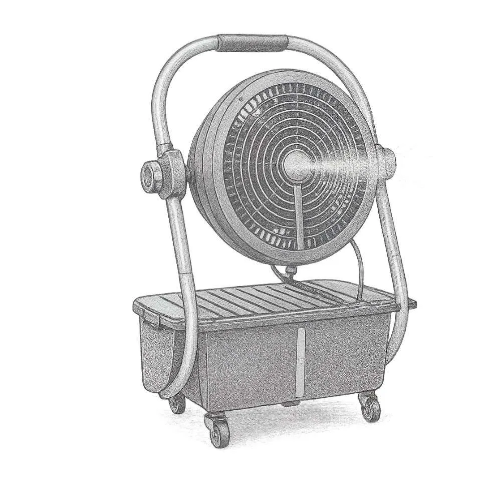 Geek Aire 30000mAh Battery Operated Misting Fan (2.9 gal)