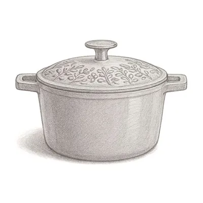 Gibson Spice by Tia Mowry 3.5-Qt Enameled Cast Iron Dutch Oven