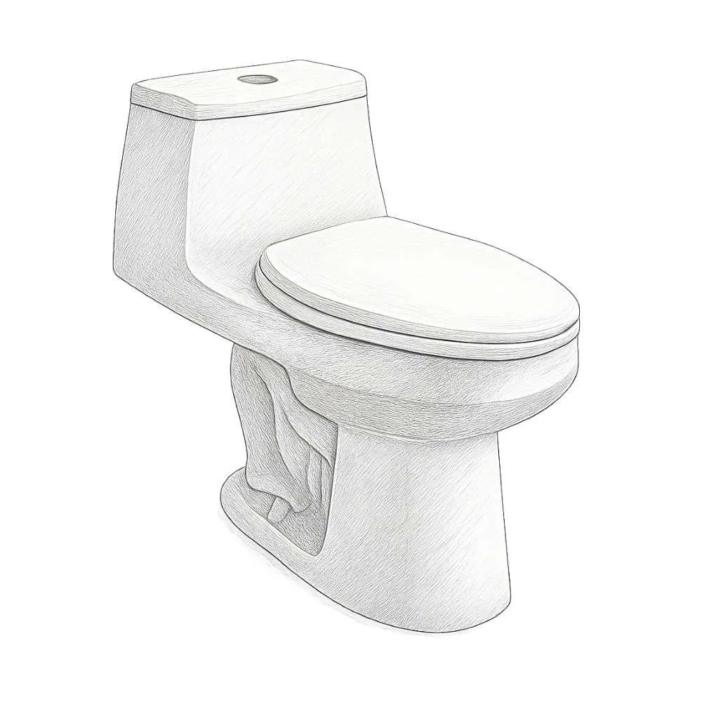 Glacier Bay McClure One-Piece Dual Flush Elongated Toilet