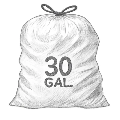 Glad ForceFlex Drawstring Trash Bags 30 gal (Pack of 50)