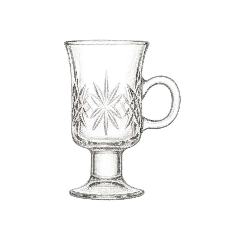 Godinger Dublin Crystal Irish Coffee Mug (Set of 4)
