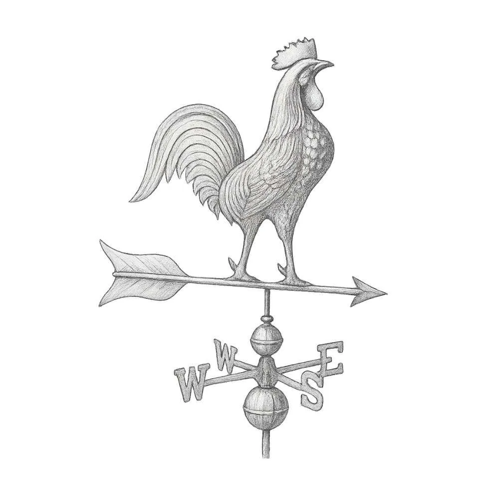 Good Directions Barn Rooster Weathervane