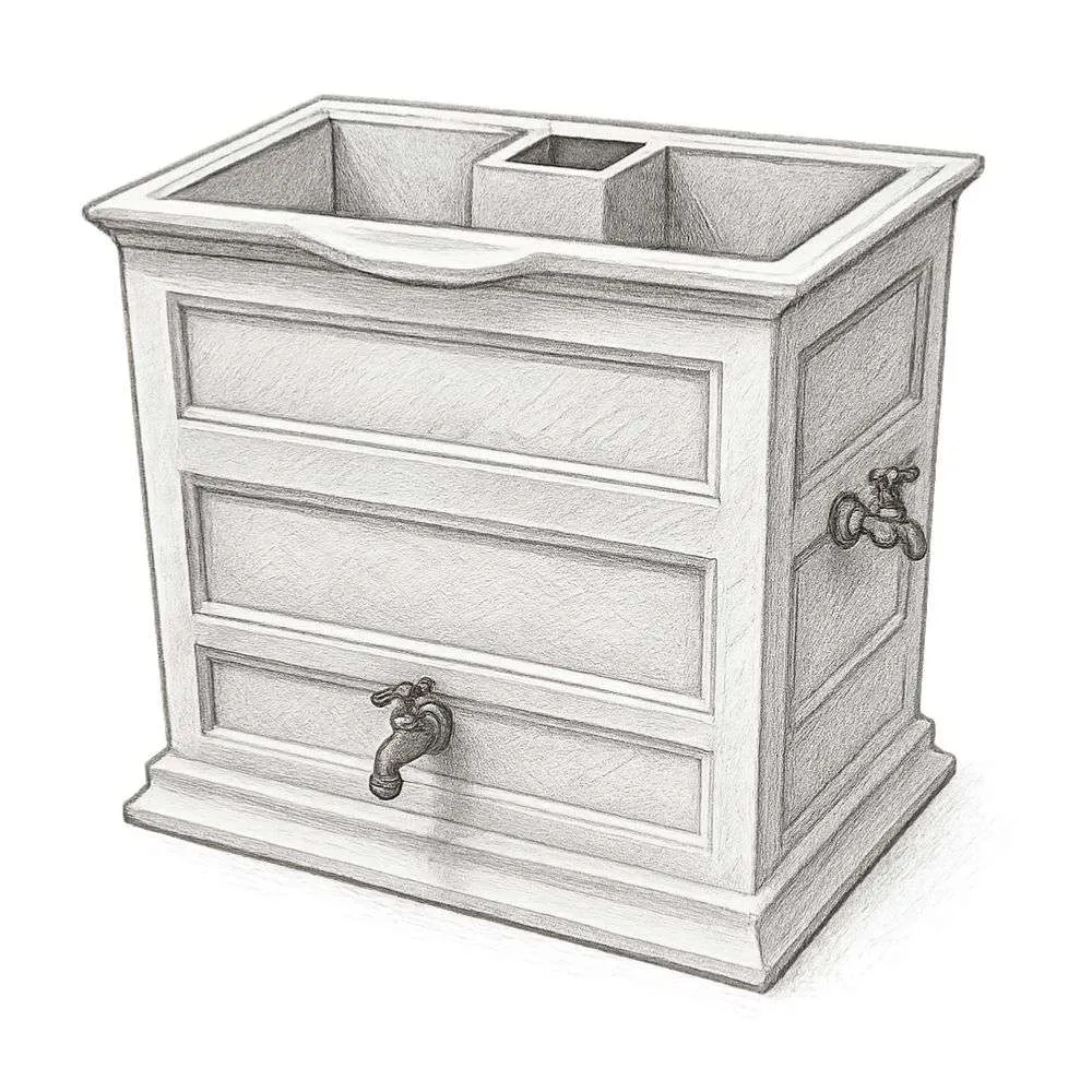 Good Ideas Savannah Elevated Garden Rain Saver (42 Gallon)
