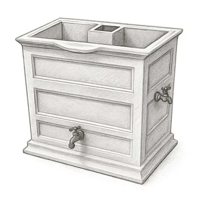 Good Ideas Savannah Elevated Garden Rain Saver (42 Gallon)