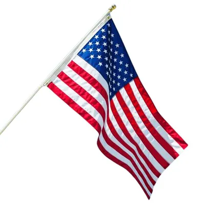 Grace Alley Embroidered American Flag (3' x 5')