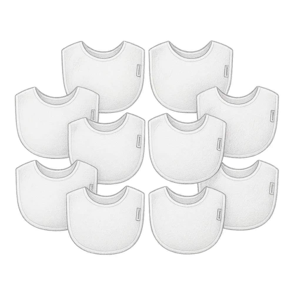 Green Sprouts Stay-dry Everyday Bibs (10 pieces)