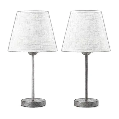 HAITRAL Bedside Table Lamps (Set of 2)