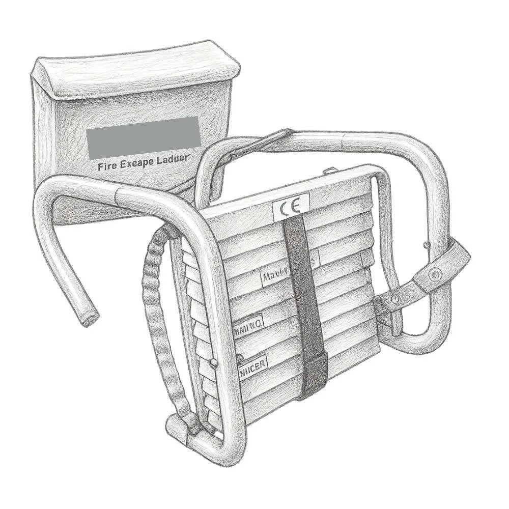 Hausse Retractable Fire Escape Ladder (13')