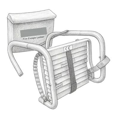 Hausse Retractable Fire Escape Ladder (13')