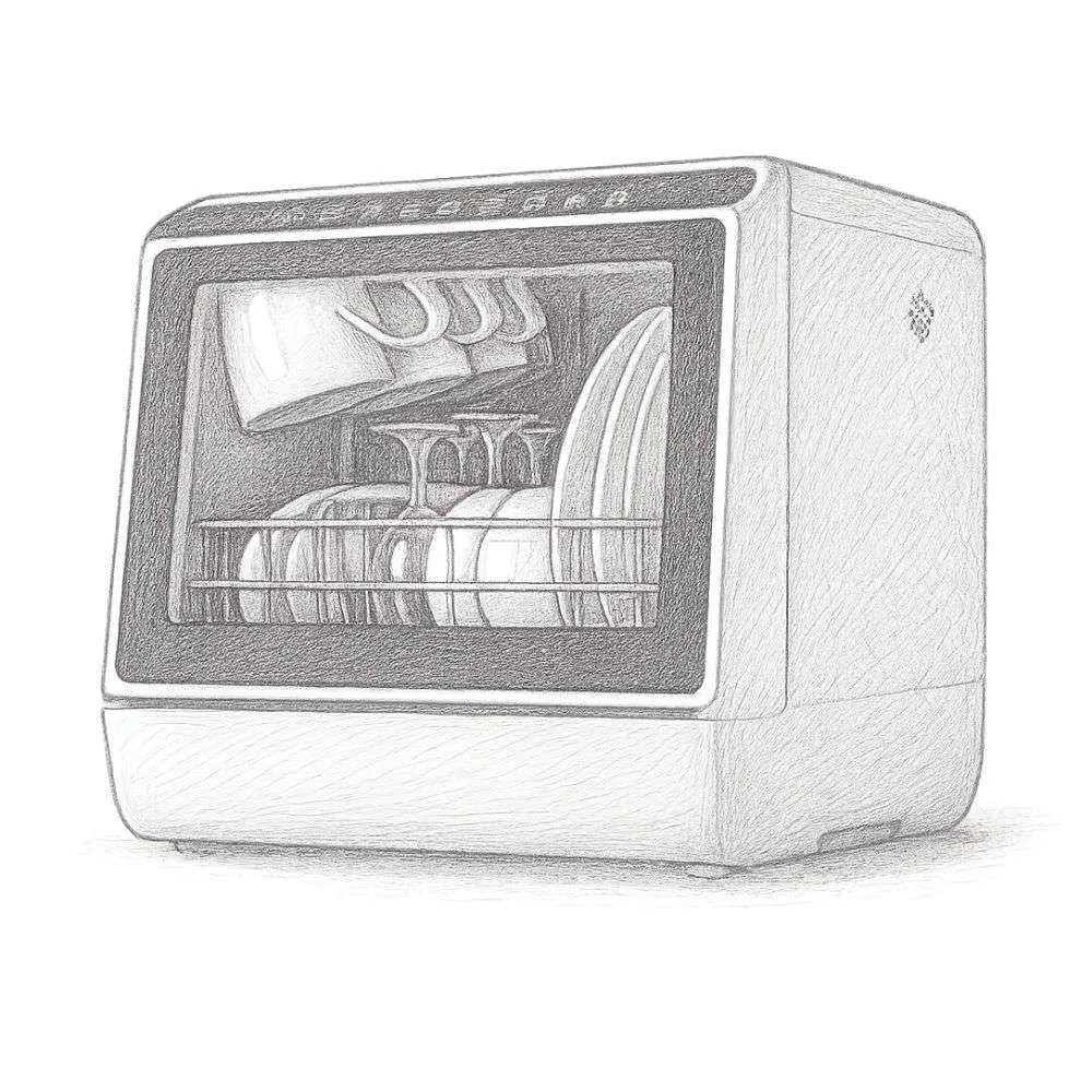 HAVA R01 Compact Countertop Dishwasher