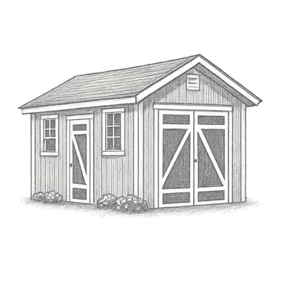 Heartland Hillsdale Wood Storage Shed (8' x 12')