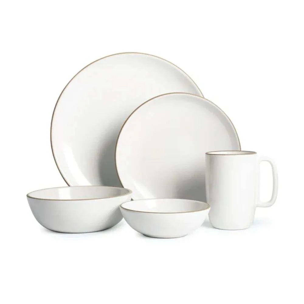 Heath Ceramics Opaque White Dinnerware (1 Set Of 5 Pieces)