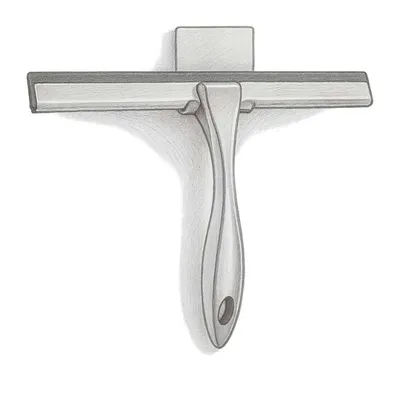 HIWARE All-Purpose Shower Squeegee (10")