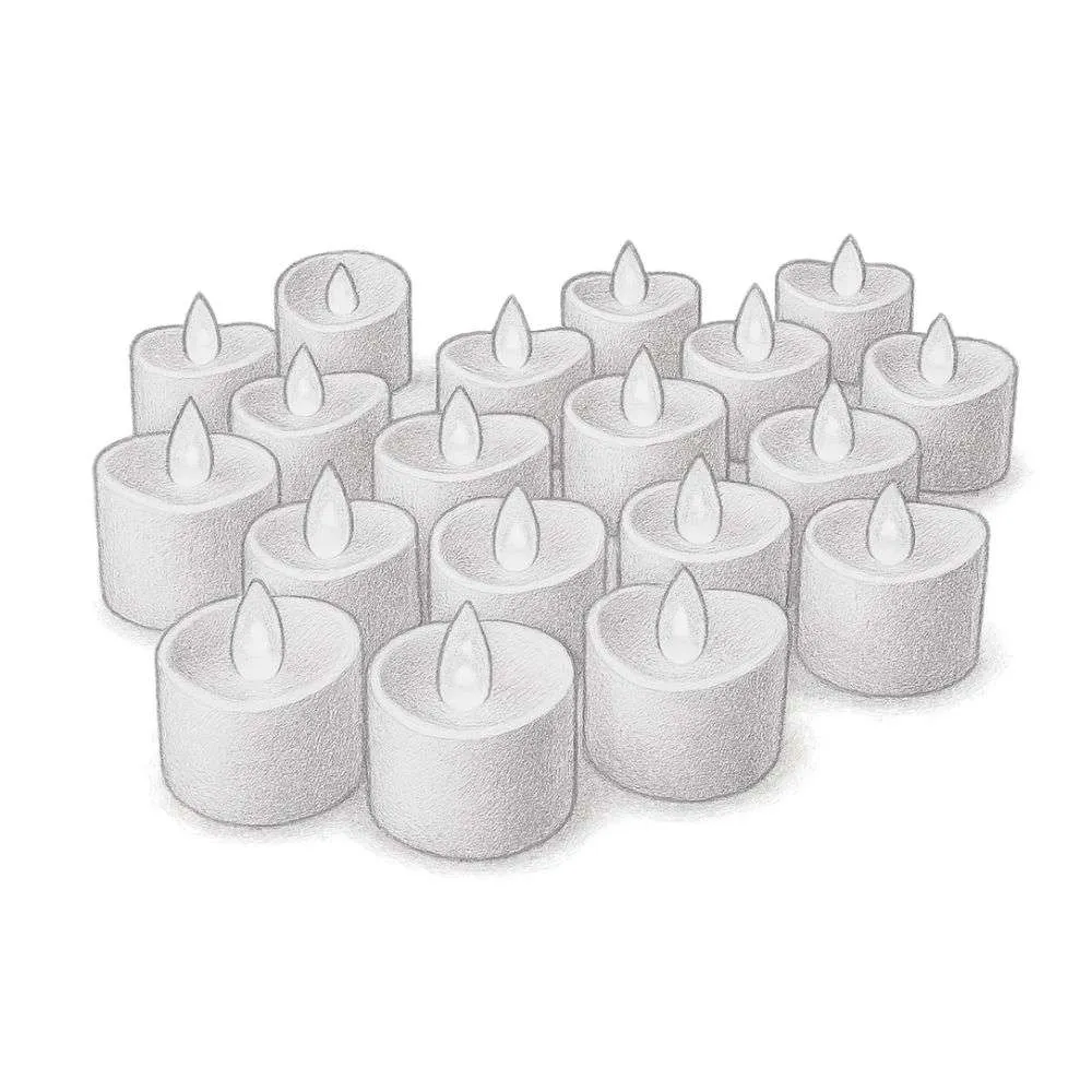 Homemory Flameless LED Tea Lights (Pack of 24)