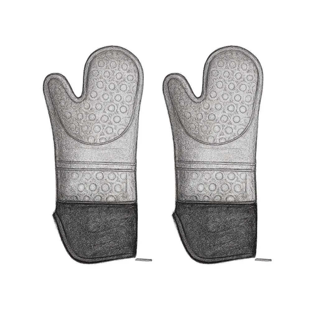 HOMWE Soft Silicone Oven Mitts
