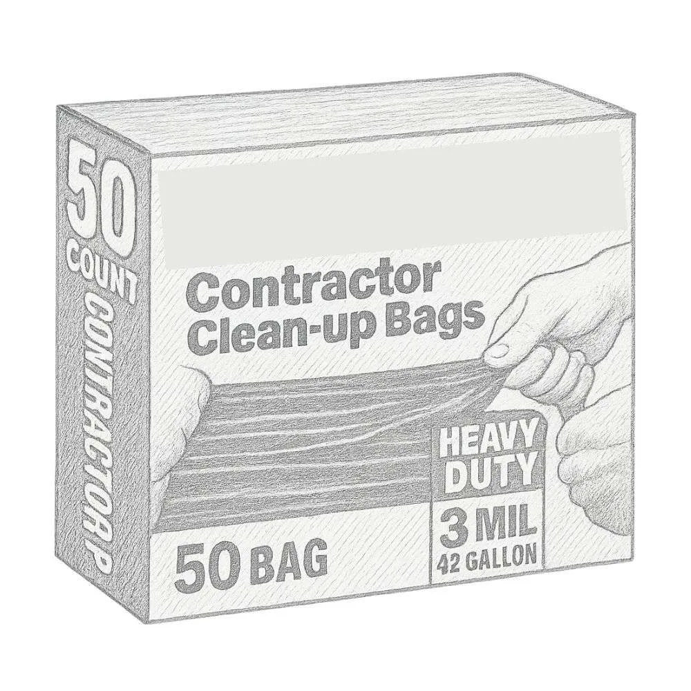 Husky Contractor Clean-Up Bags 42 gal (Pack of 50)