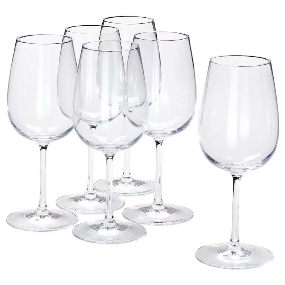 IKEA Storsint Wine Clear Glass 17 oz (Set of 6)