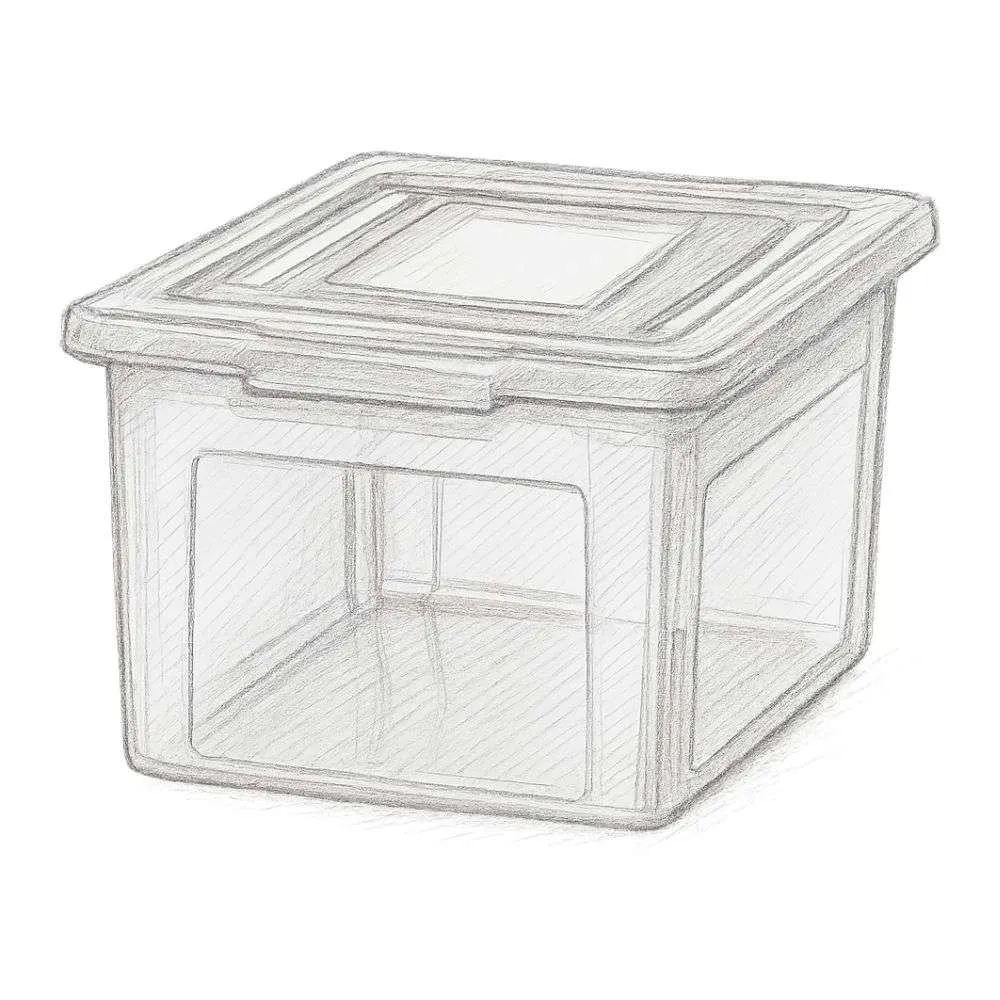 IRIS USA Letter/Legal Size File Box (Pack of 4)