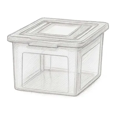 IRIS USA Letter/Legal Size File Box (Pack of 4)