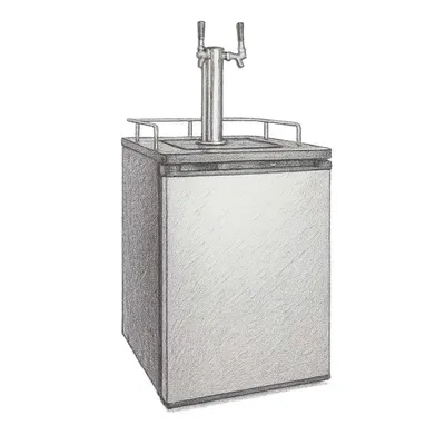 Kegco 24" Wide Dual Tap Digital Kegerator