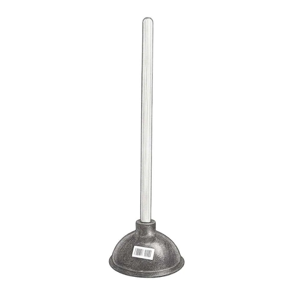 Kendik Rubber Toilet Plunger with Wood Handle