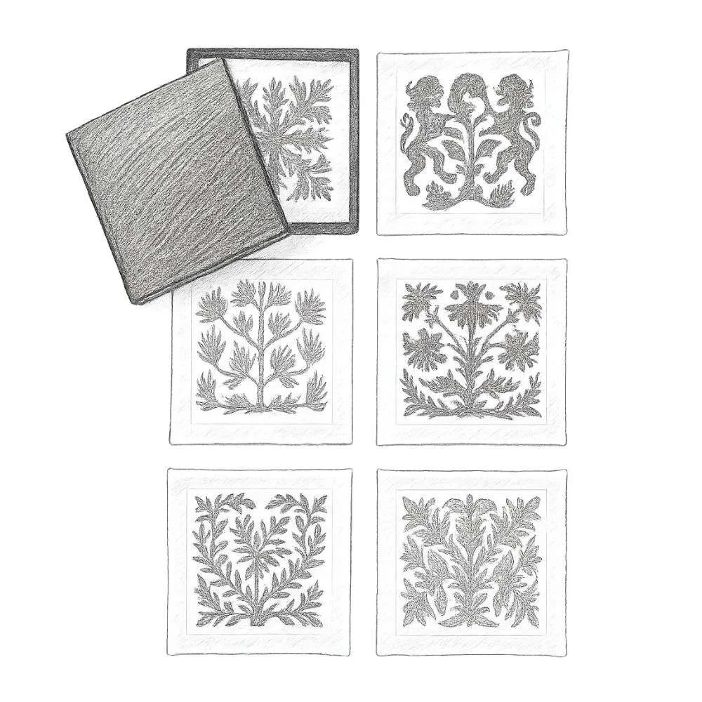 Kim Seybert Otomi Cocktail Napkins (Set of 6)