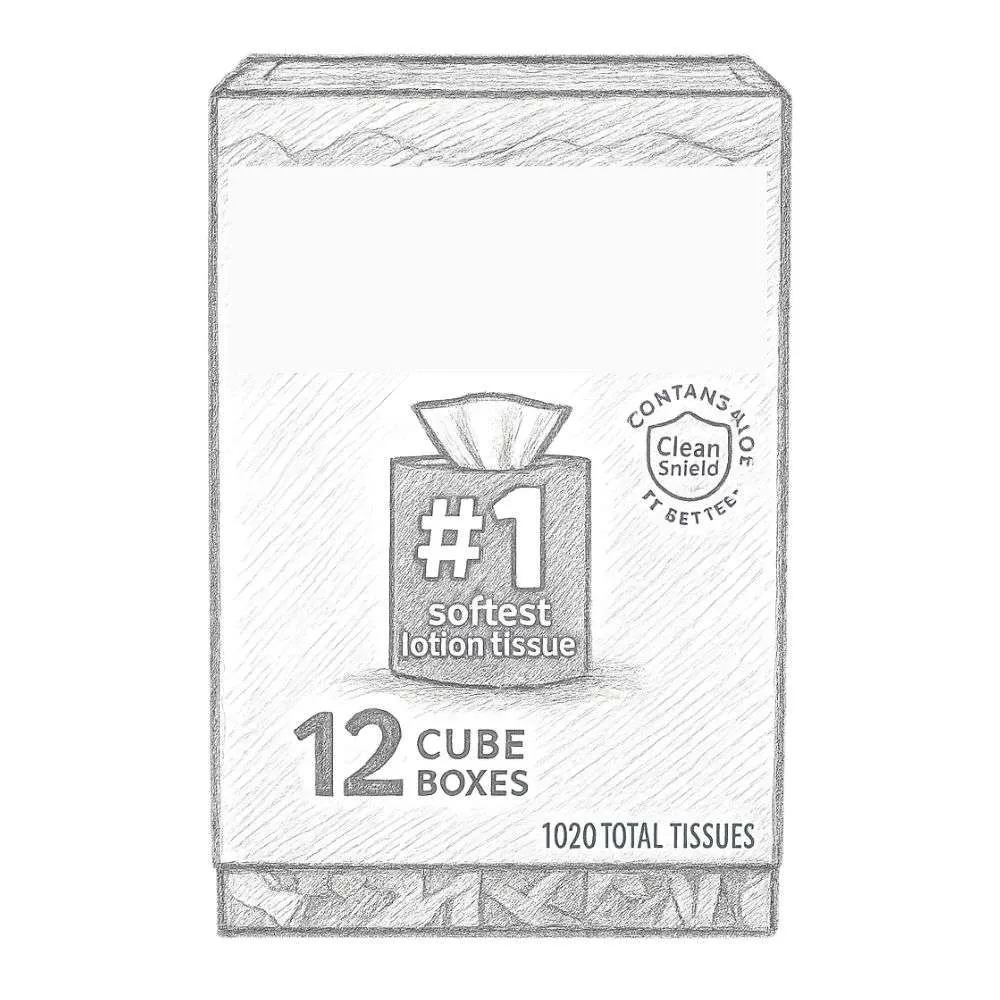 Kleenex Soothing Lotion Tissue - 3 Ply (Pack of 12)