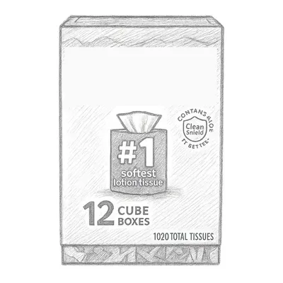 Kleenex Soothing Lotion Tissue - 3 Ply (Pack of 12)