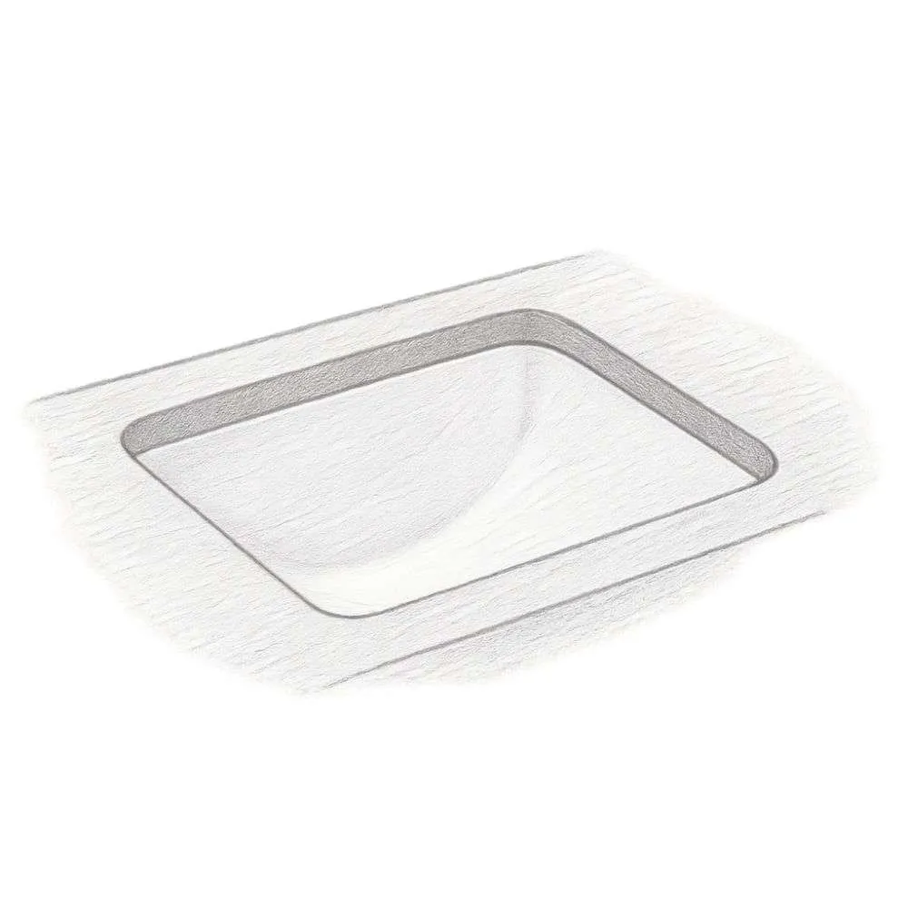 Kohler Caxton Rectangular Undermount Bathroom Sink