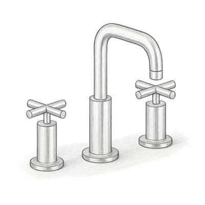 Kohler Puris Bathroom Sink Faucet with Cross Handles