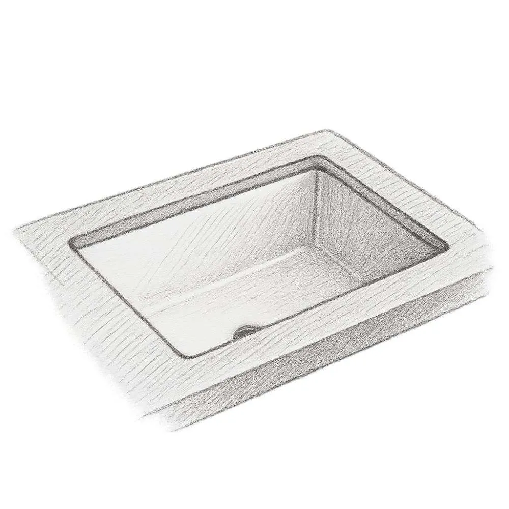 Kohler Verticyl Rectangular Undermount Bathroom Sink