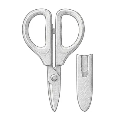 Kokuyo SAXA Scissors Titanium Coating Type Red