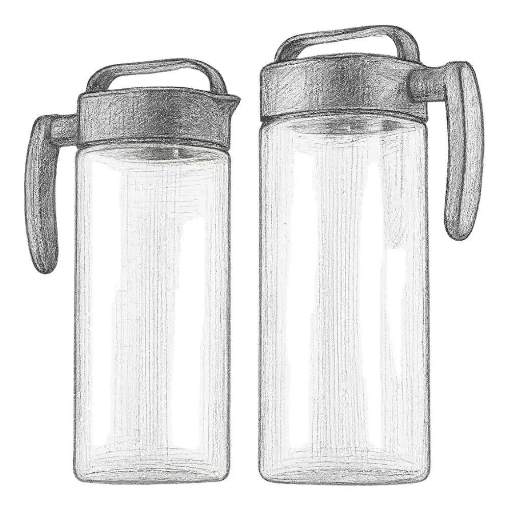 Komax 2 Quart Large Pitchers (Set of 2)