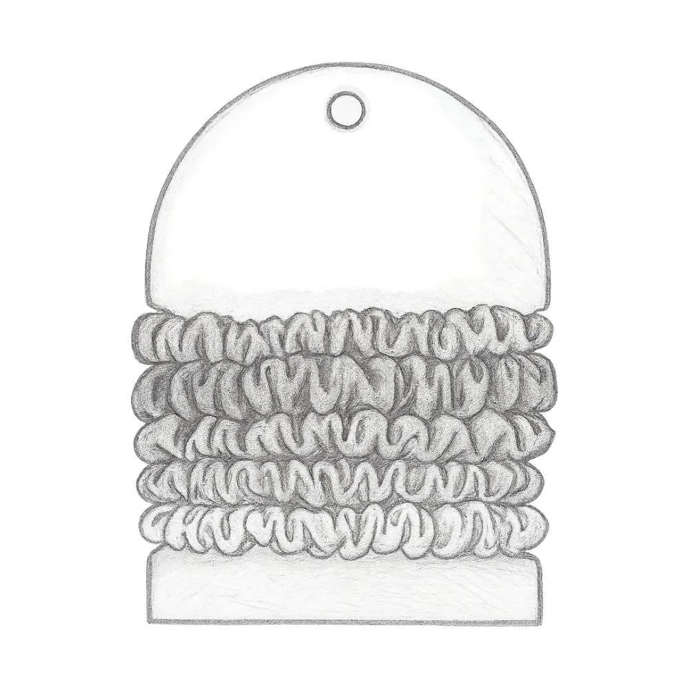 Kristin Ess The Satin Skinnies Scrunchies (Pack of 5)