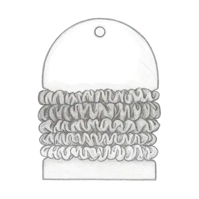 Kristin Ess The Satin Skinnies Scrunchies (Pack of 5)