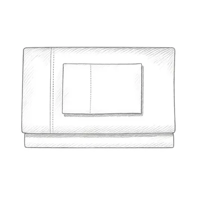 L.L.Bean 280-Thread-Count Pima Cotton Percale Twin Sheet (1 Set of 3 Pieces)