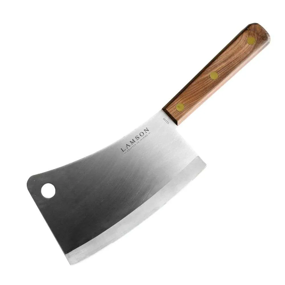 Lamson 7.25" Heavy Duty Meat Cleaver with Walnut Handle