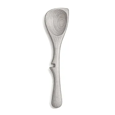 Lancaster Cast Iron Wooden Resting Corner Spoon